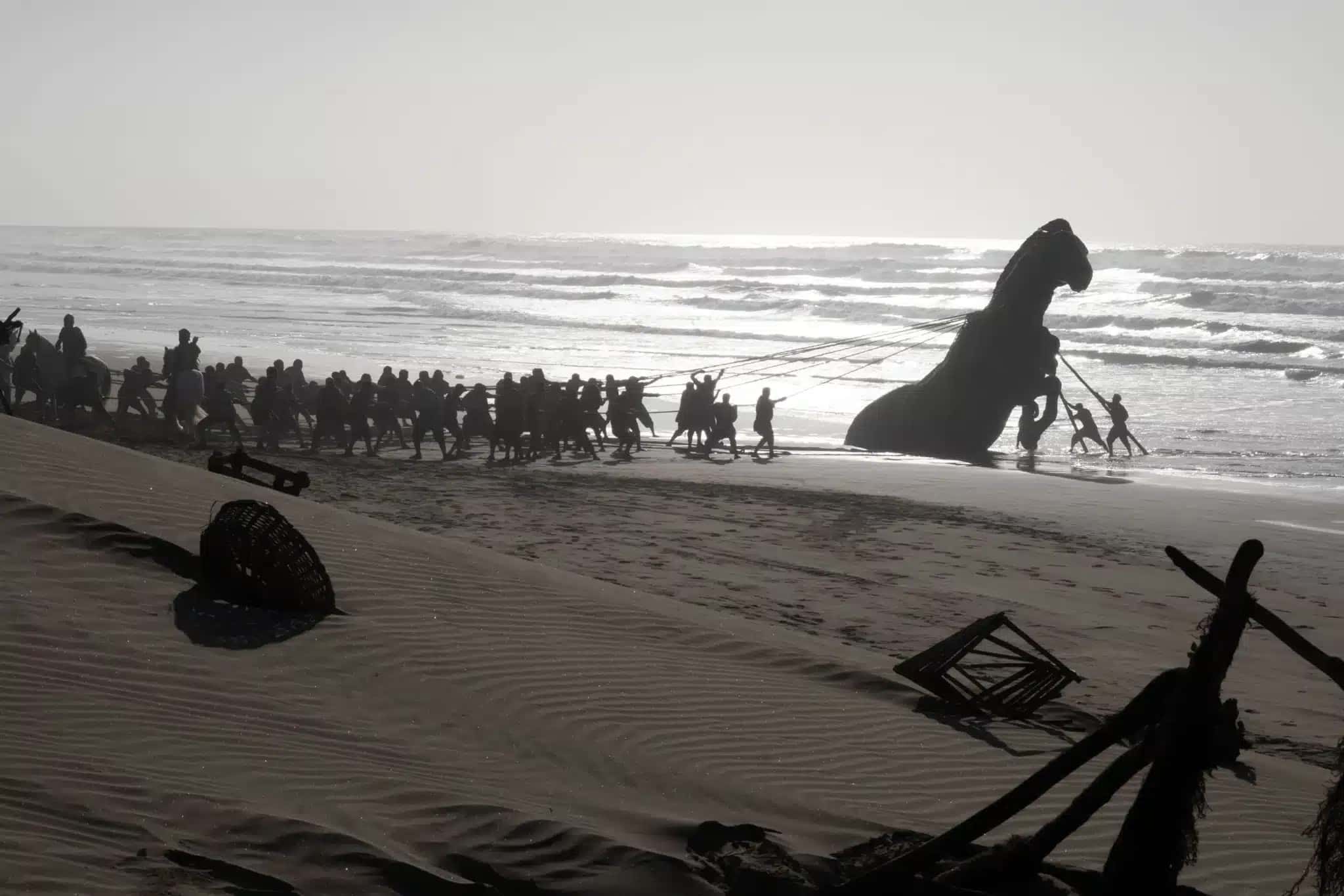 Cena do filme “A Odisseia” (2026), de Christopher Nolan