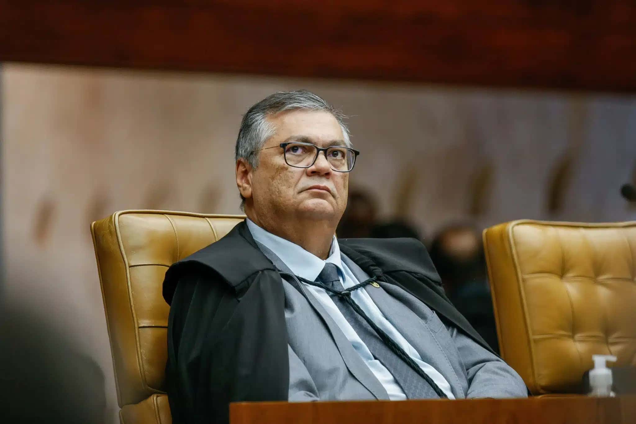 O ministro Flávio Dino durante sessão Plenária do STF
