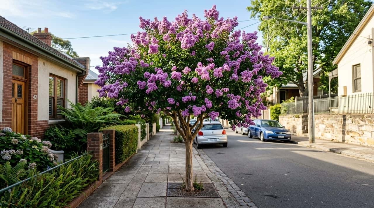 O sistema radicular do resedá costuma ser compatível com espaços urbanos menores, especialmente quando comparado ao de árvores grandes e vigorosas.