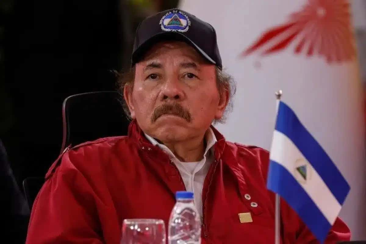 Presidente da Nicarágua, Daniel Ortega, durante reunião de cúpula da Alba, em Caracas
