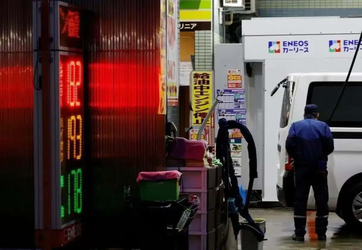 Posto de gasolina em Tóquio