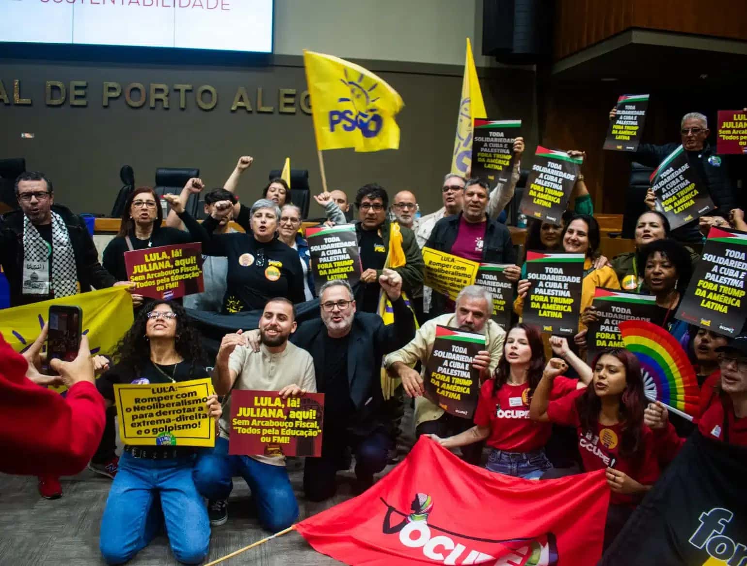 Convenção da Federação Psol-Rede oficializou candidaturas na Câmara Municipal de Porto Alegre, neste sábado (25)