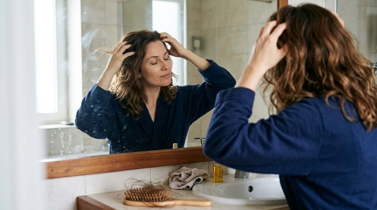 Massagear o couro cabeludo com as pontas dos dedos, sem usar as unhas, pode aumentar a sensação de relaxamento e favorecer a circulação local.