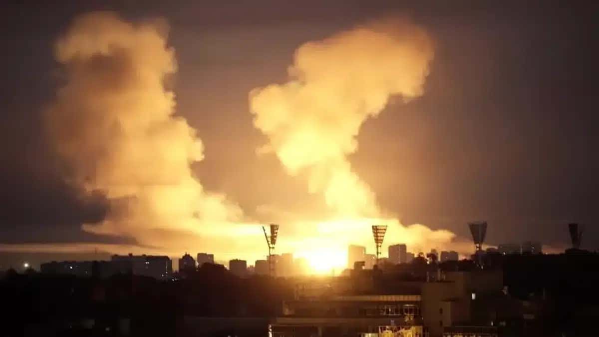 Ataque russo com mísseis e drones atinge Kiev durante a noite