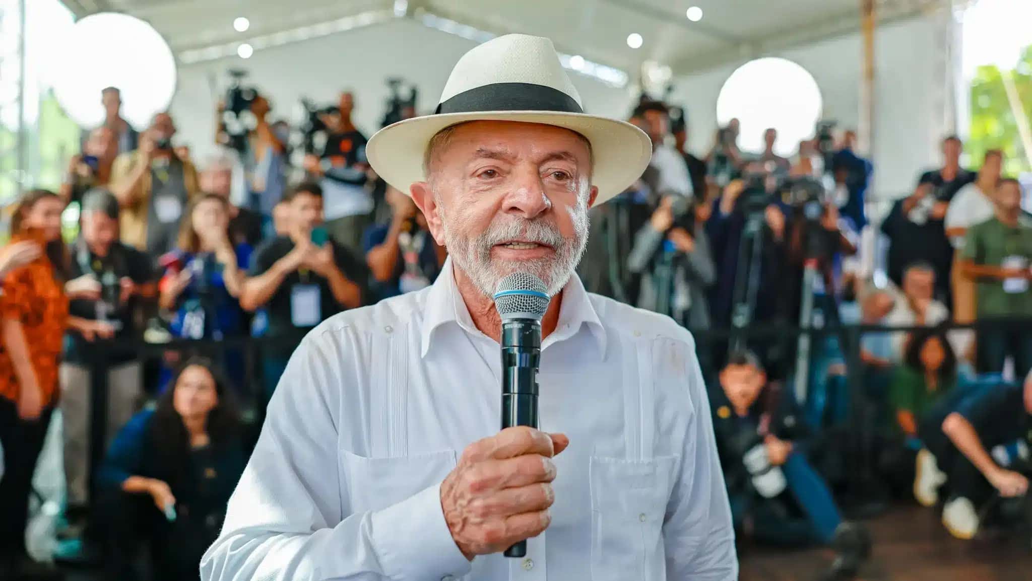 Presidente da República, Luiz Inácio Lula da Silva, durante anúncio sobre a inauguração do Centro de Desenvolvimento Tecnológico em Saúde (CDTS) da Fundação Oswaldo Cruz (Fiocruz), em Manguinhos. Rio de Janeiro – RJ. Foto: Ricardo Stuckert / PR