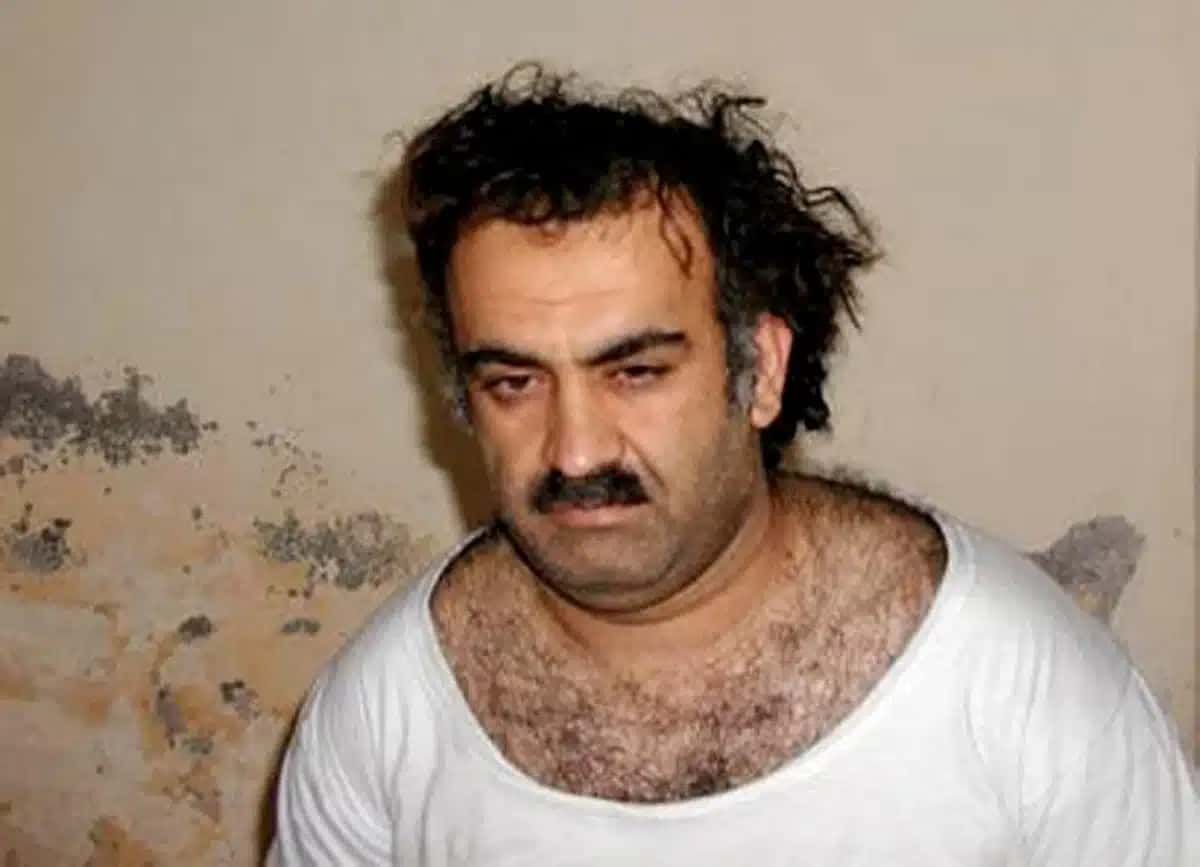Khalid Sheikh Mohammed, acusado de ter sido o mentor dos ataques de 11 de setembro, em foto de 2003 – foto: US Government / AFP