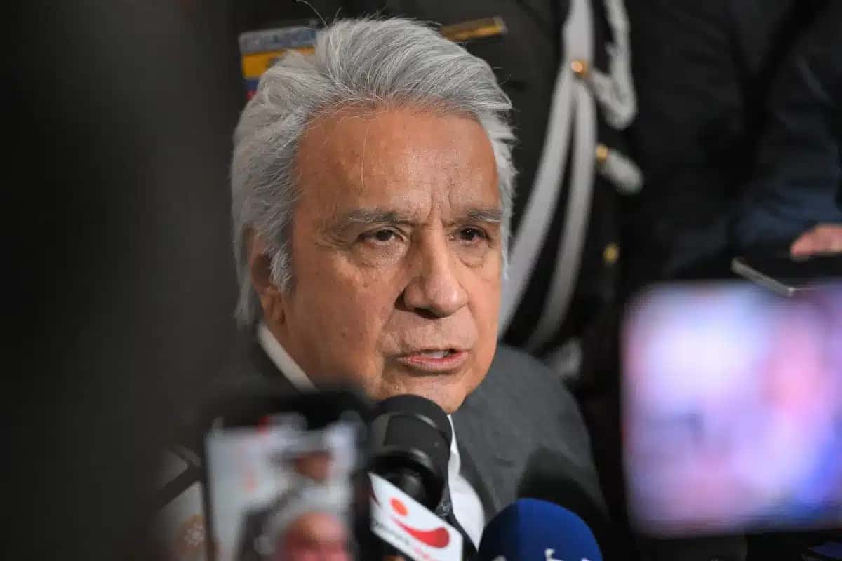 O ex-presidente do Equador, Lenin Moreno. Foto: Rodrigo Buendia/AFP