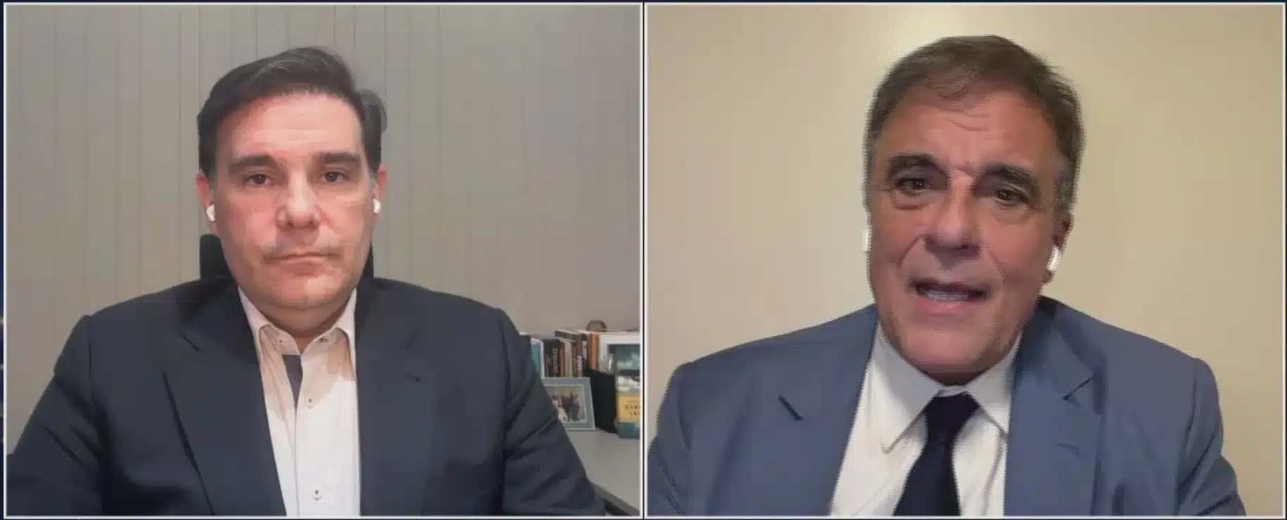 José Eduardo Cardozo, comentarista da CNN, e Leonardo Bortoletto, empresário