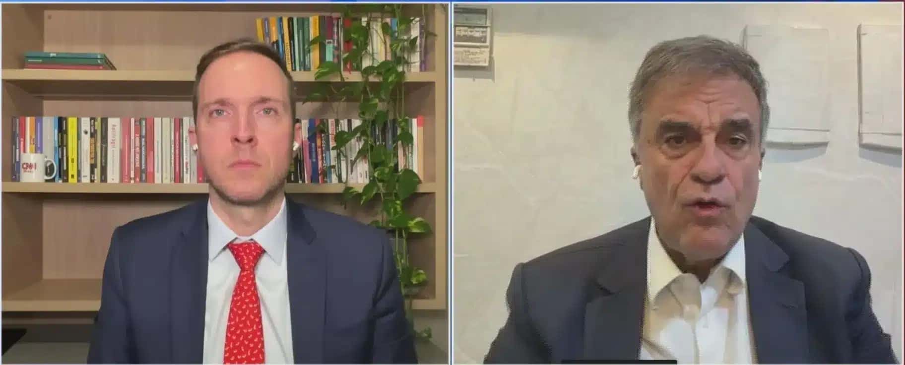 Os comentaristas da CNN Vinicius Poit e José Eduardo Cardozo