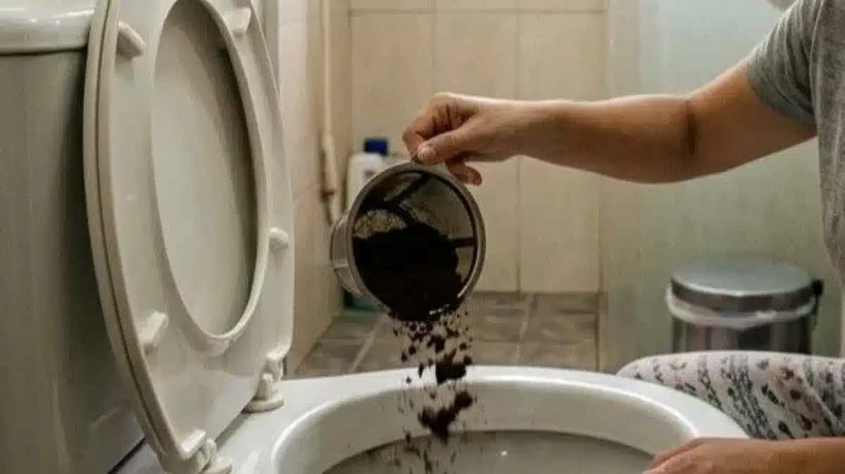 Borra de café no vaso sanitário realmente elimina odores? Descubra