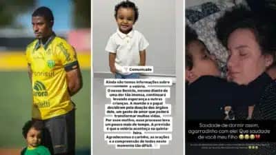 Filho do jogador Gustavo Simões morre e pais autorizam doação de órgãos em gesto de solidariedade