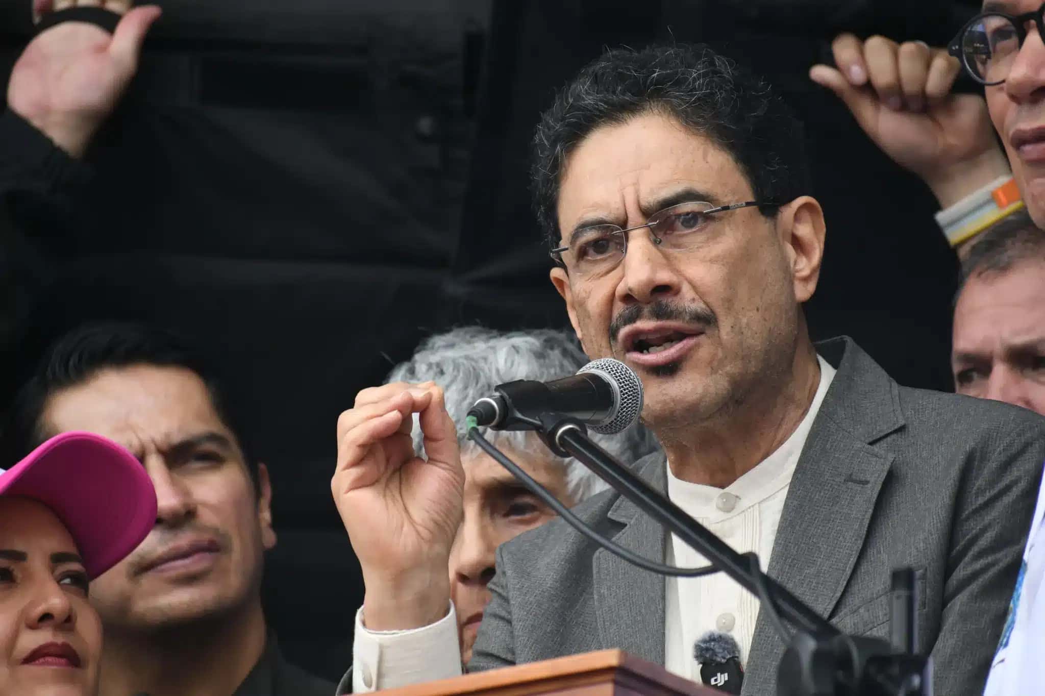 Presidential candidate Ivan Cepeda takes part during a rally event in the southern city of Pasto, Colombia may 15, 2026. (Photo by: Camilo Erasso/Long Visual Press/Universal Images Group via Getty Images)