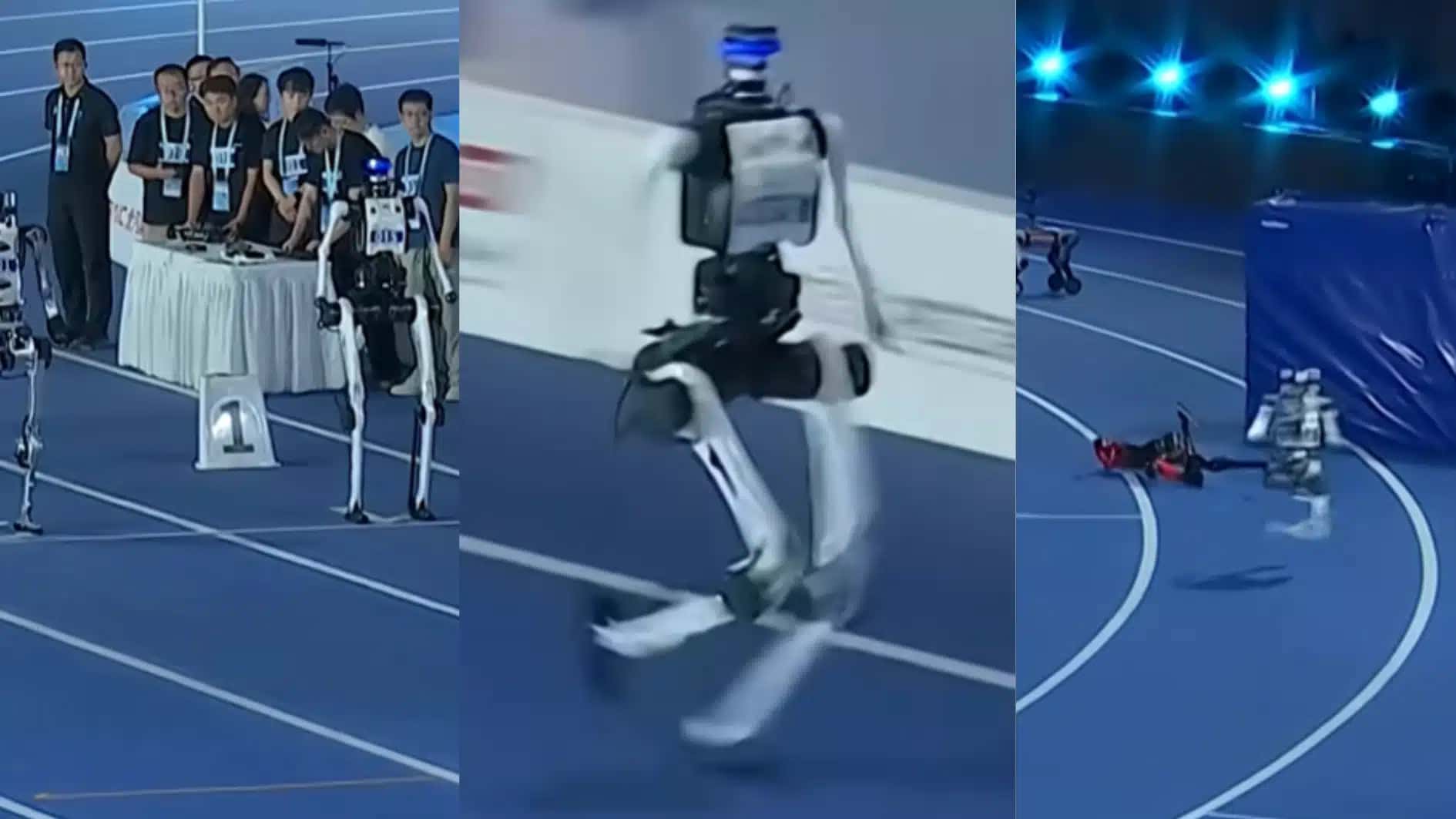 Imagem mostra robô chinês que superou recorde de Usain Bolt