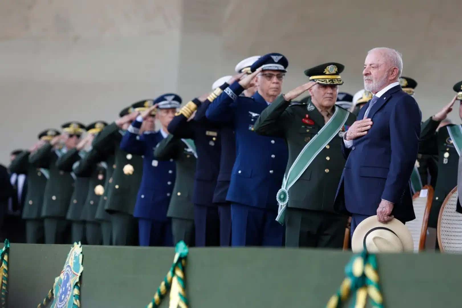 Presidente Luiz Inácio Lula da Silva (PT) participa da cerimônia do Dia do Soldado | Sérgio Lima/Poder360 – 25.ago.2026