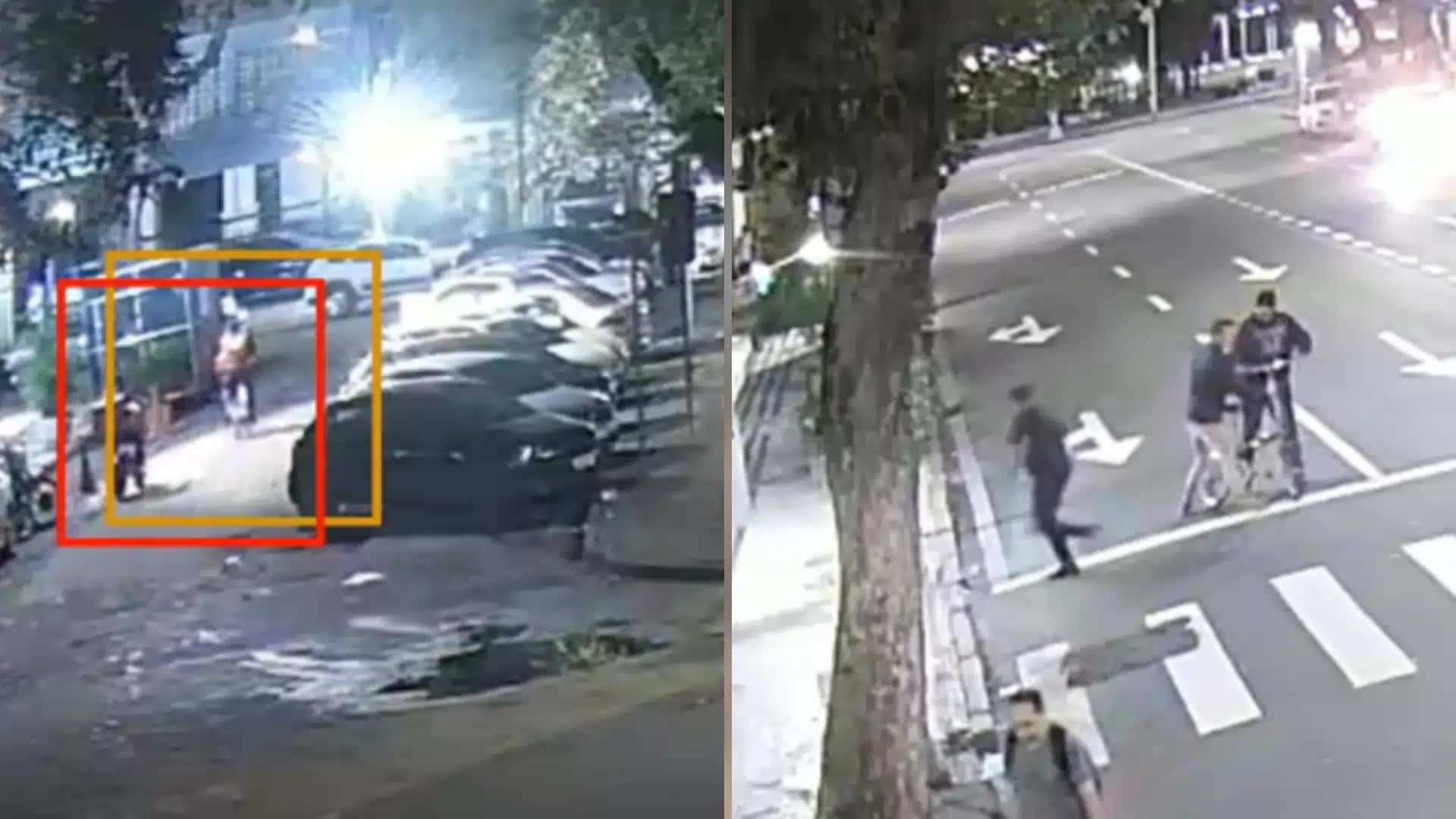 Imagens captadas pelas câmeras da Prefeitura do Rio registram momentos anteriores ao linchamento contra o ciclista