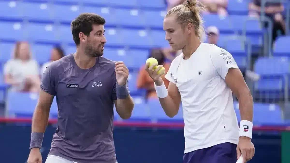 Orlando Luz e Rafa Matos durante Masters 1000 de Montreal