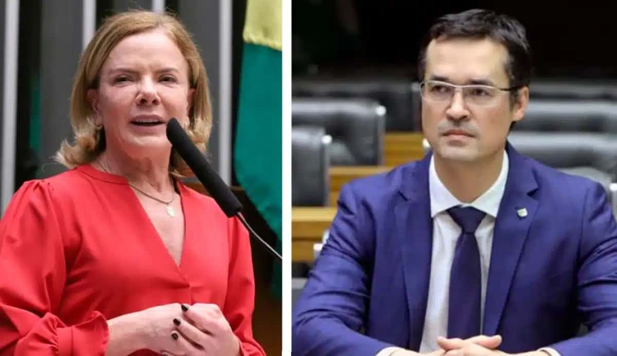 Gleisi Hoffmann e Deltan Dallagnol. Fotos: Kayo Magalhães/Câmara dos Deputados e Bruno Spada/Câmara dos Deputados