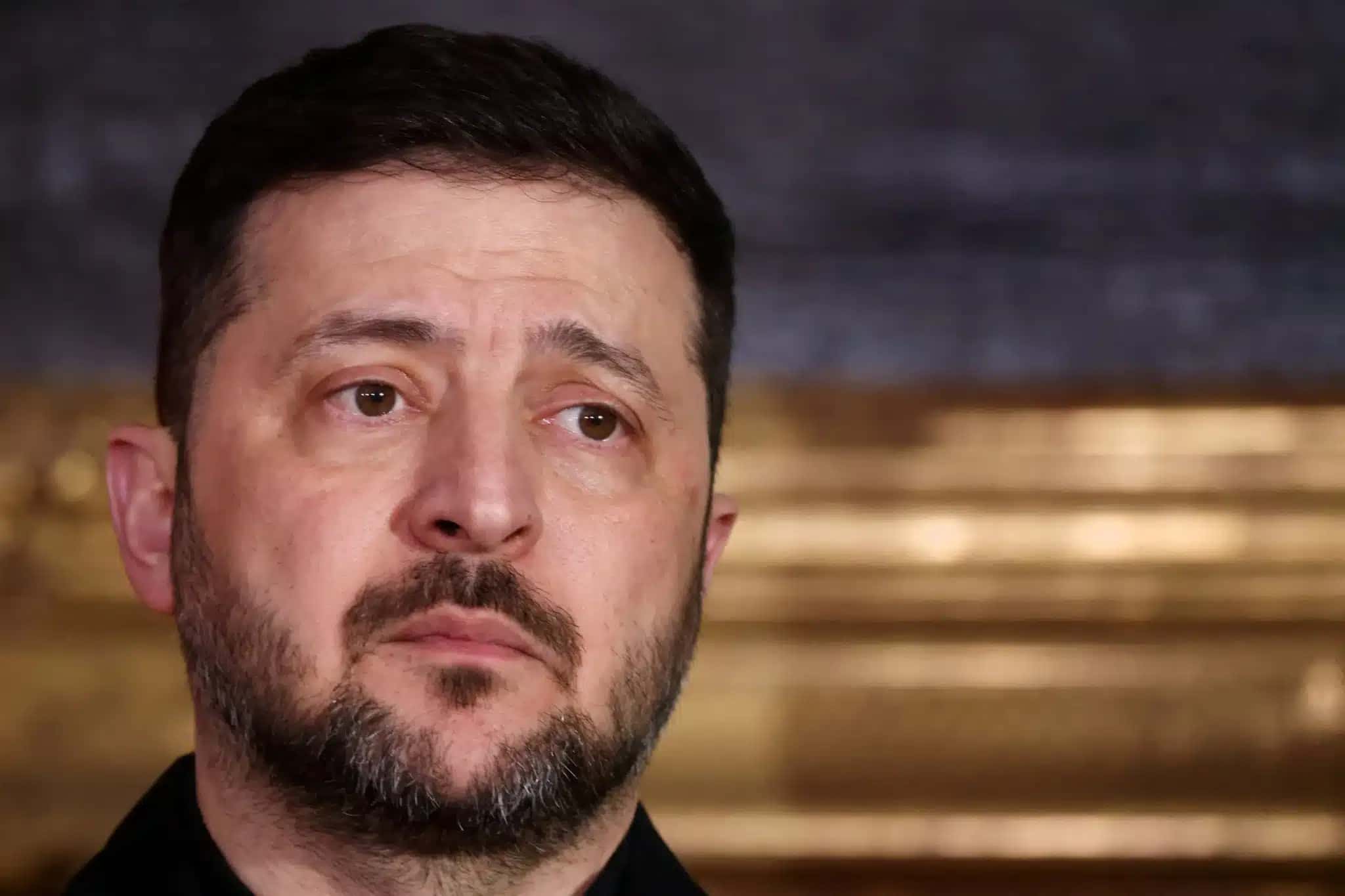 Presidente ucraniano Volodymyr Zelensky em Munique 14/2/2026