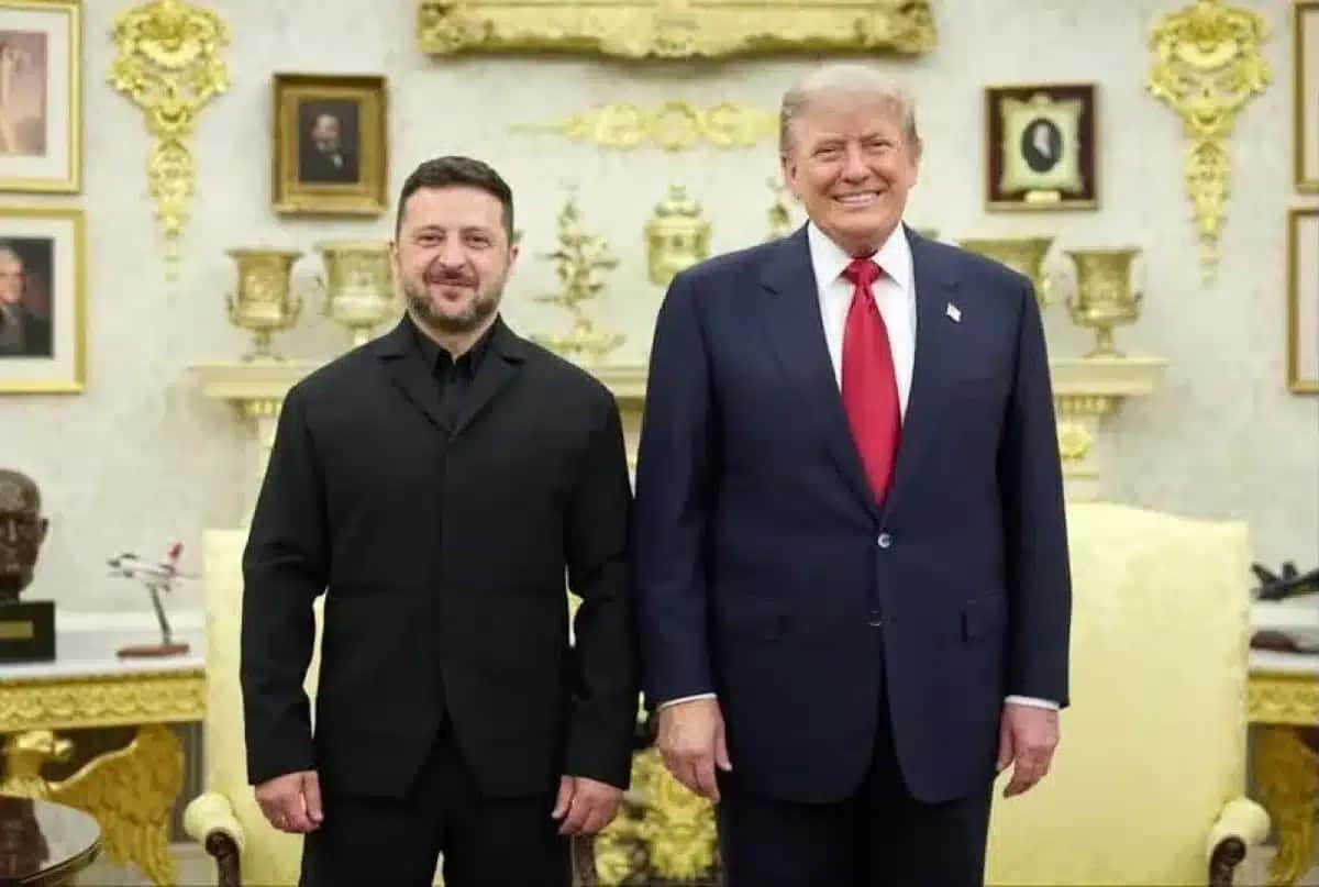 Volodymyr Zelensky e Donald Trump se reúnem no Salão Oval da Casa Branca