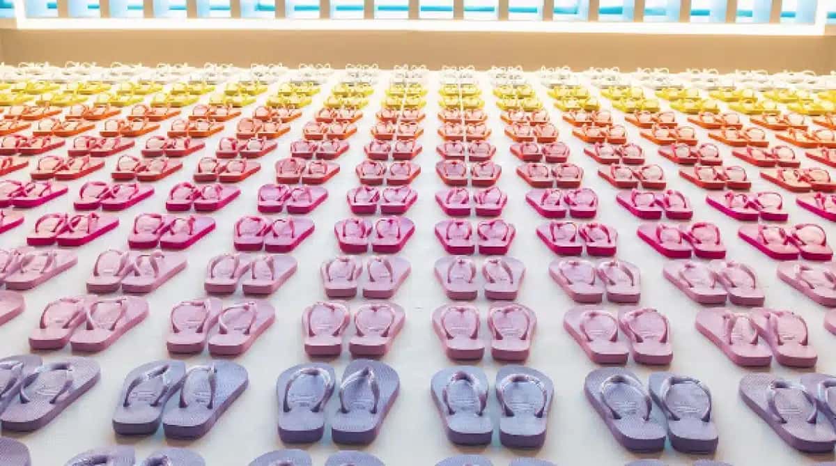 Chinelos das Havaianas, marca da Alpargatas