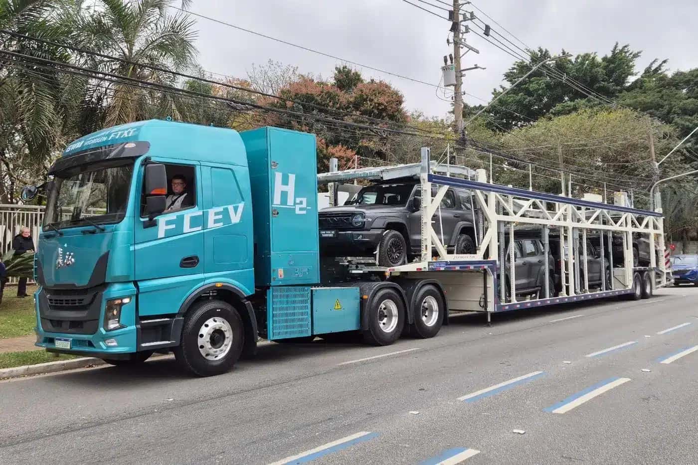 GWM realiza primeiro transporte de carga com caminhão a hidrogênio da América Latina