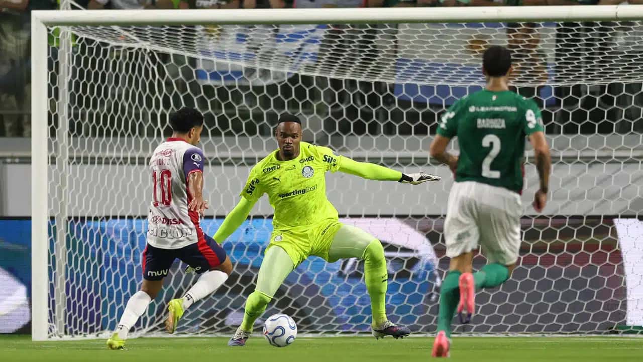 Palmeiras e Cerro Porteño ficaram no empate em 1 a 1 no jogo de ida das oitavas de final da Libertadores