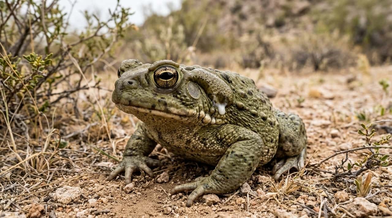 O sapo do rio Colorado, conhecido cientificamente como Incilius alvarius, vive no sudoeste dos Estados Unidos e no noroeste do México