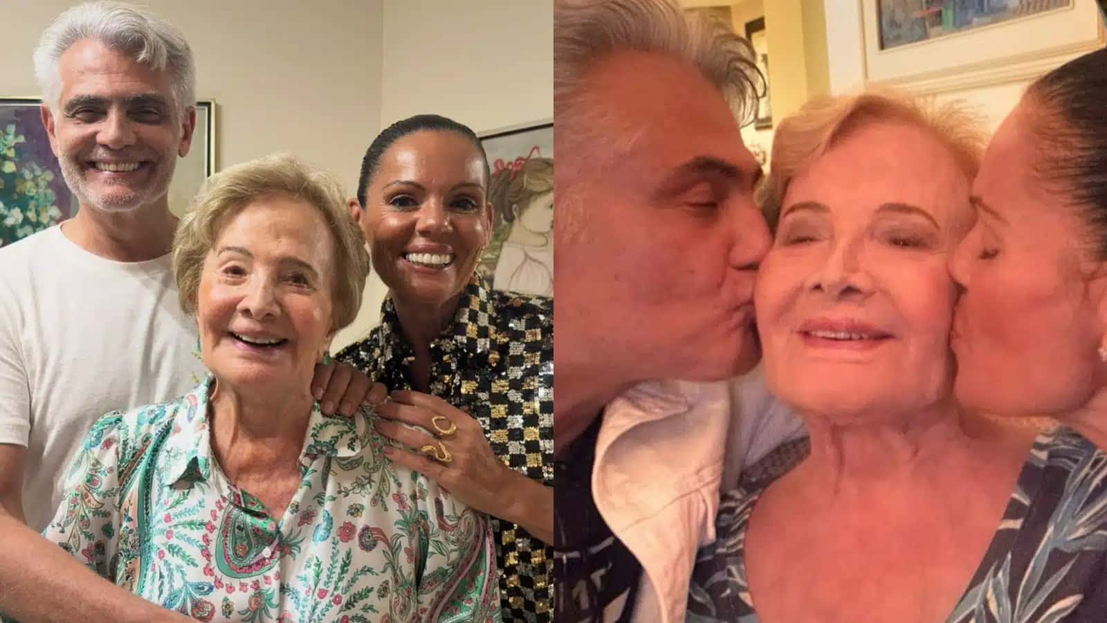 Glória Menezes em novas fotos divulgadas por sua nora, Mocita Fagundes