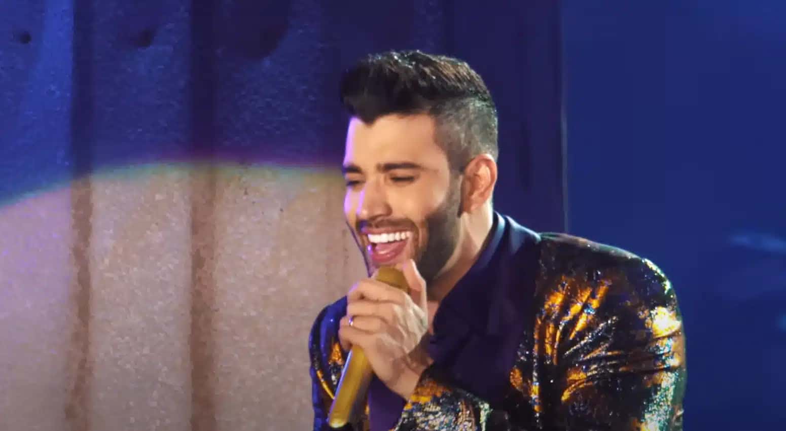 Gusttavo Lima na gravação do DVD “Embaixador” durante sua apresentação na Festa do Peão de Barretos, em 2018