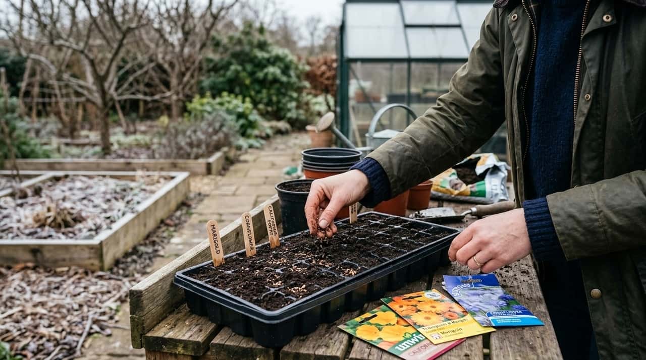 Espécies anuais rústicas, como a calêndula e a centáurea, desenvolvem sistemas radiculares fortes quando plantadas no período frio.