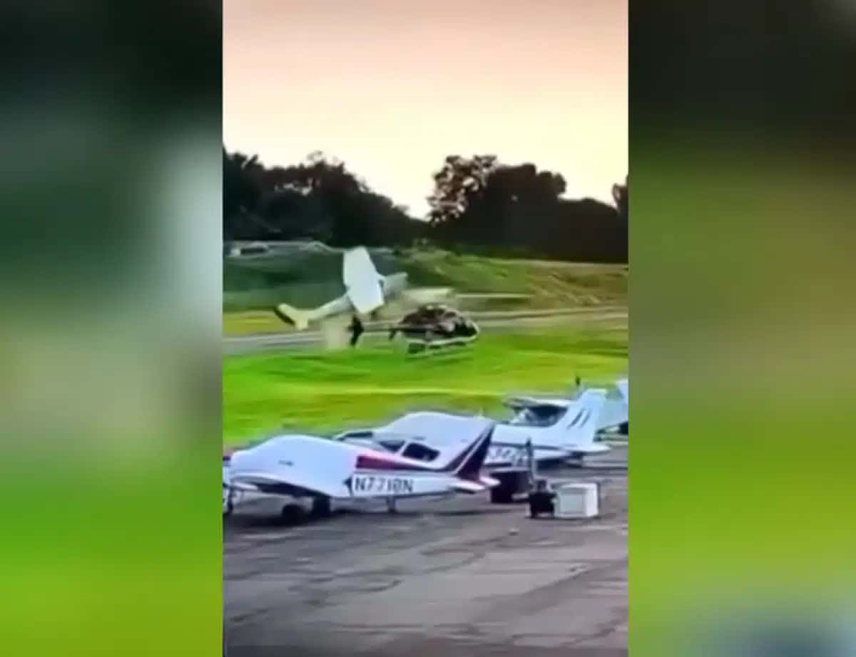 Imagens de câmera de segurança mostram o momento de queda fatal de avião na Pensilvânia