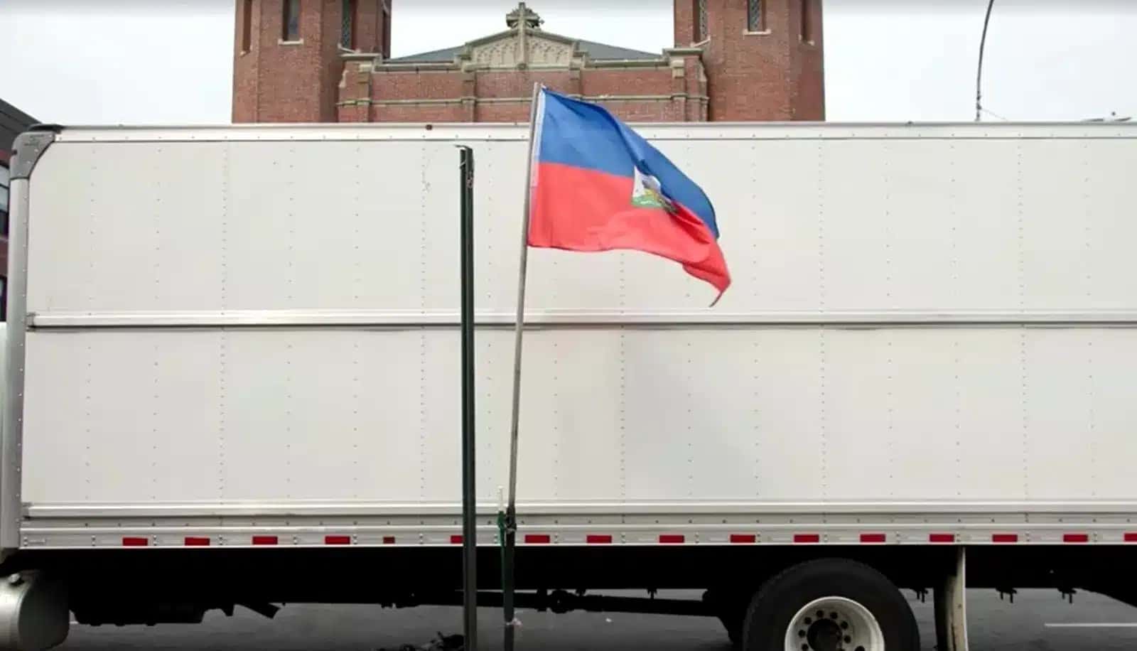 Bandeira do Haiti em NY, EUA