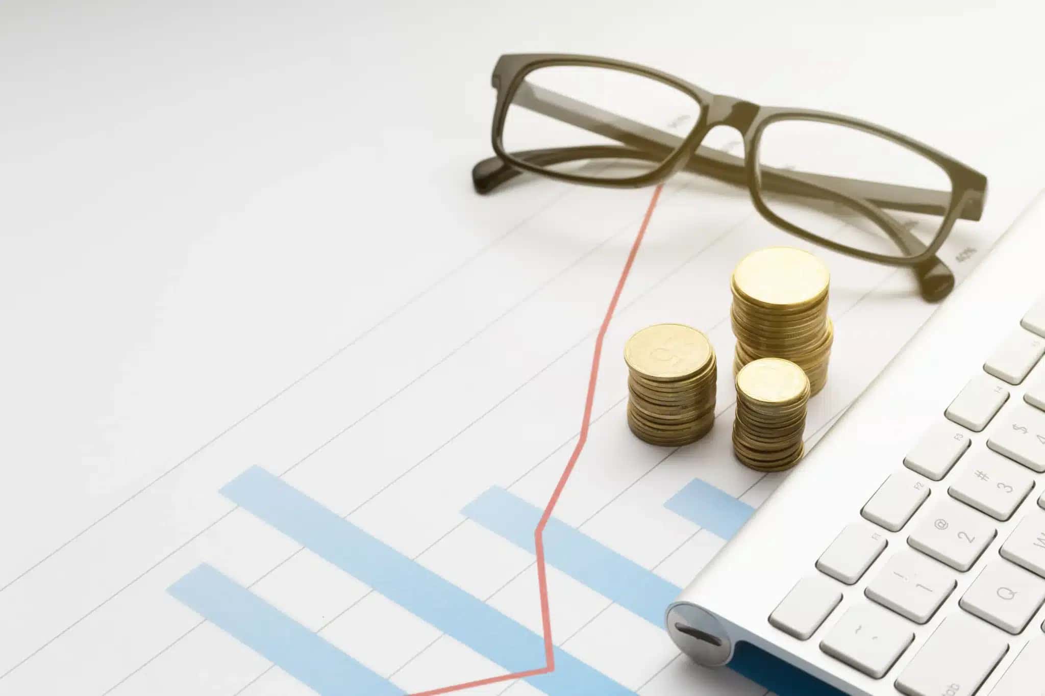 Representação de movimentação de fundos de investimento.