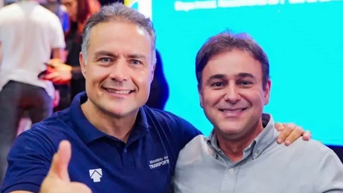 Renan Filho (esquerda) e Yale Barbosa (direita) compõem a chapa do MDB ao governo de Alagoas