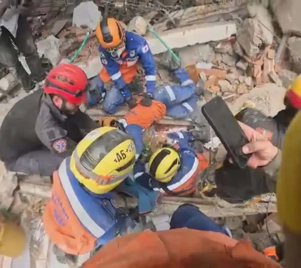 Cachorra é resgatada após 100 horas sob escombros do terremoto em Cali, na Colômbia