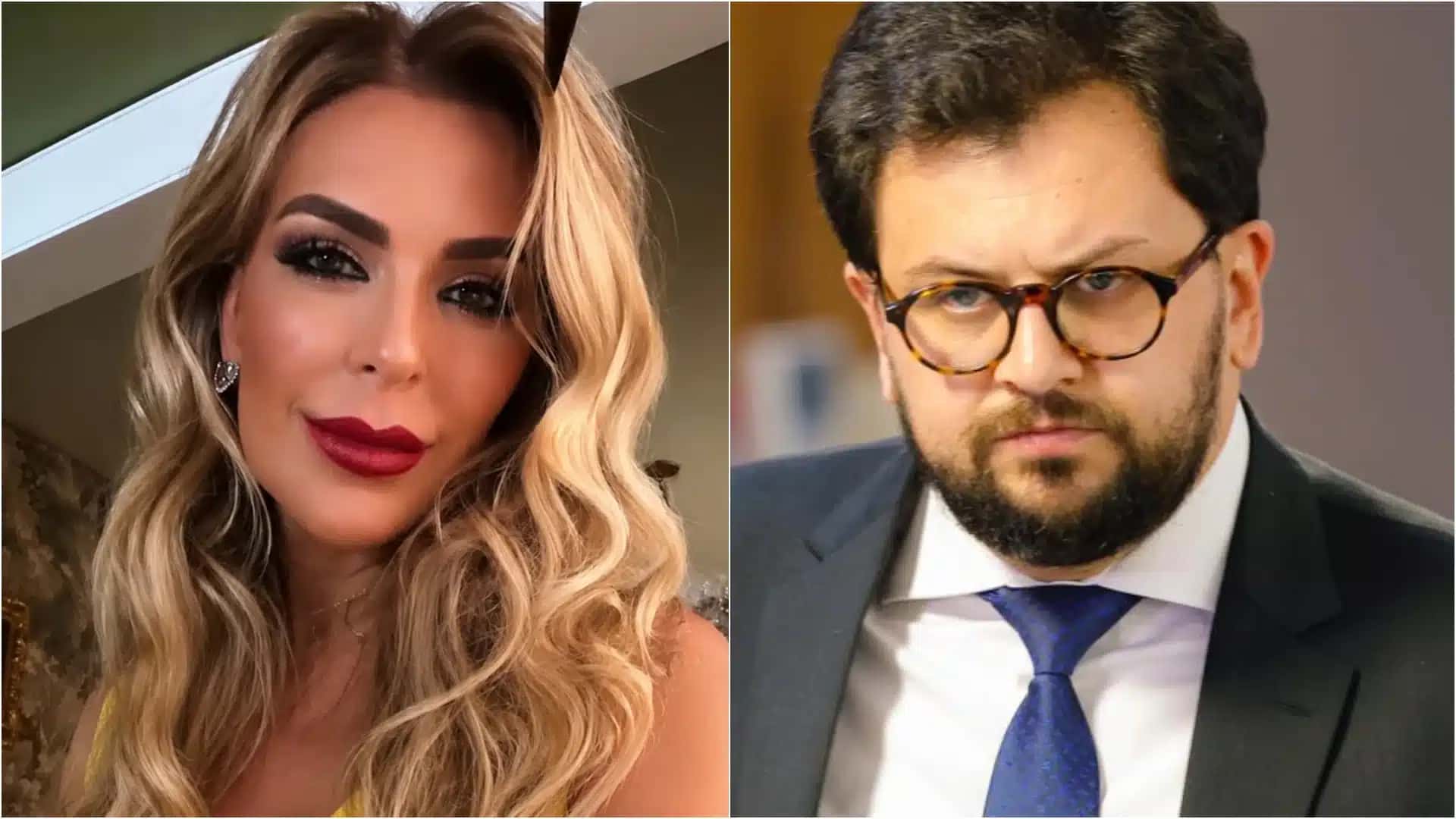 Na imagem, Roberta Luchsinger (à esq.) e Marco Aurélio Santana Ribeiro (à dir.), o Marcola, ex-chefe de gabinete do presidente Lula | Reprodução/Instagram @roberta.luchsinger e Sérgio Lima/Poder360