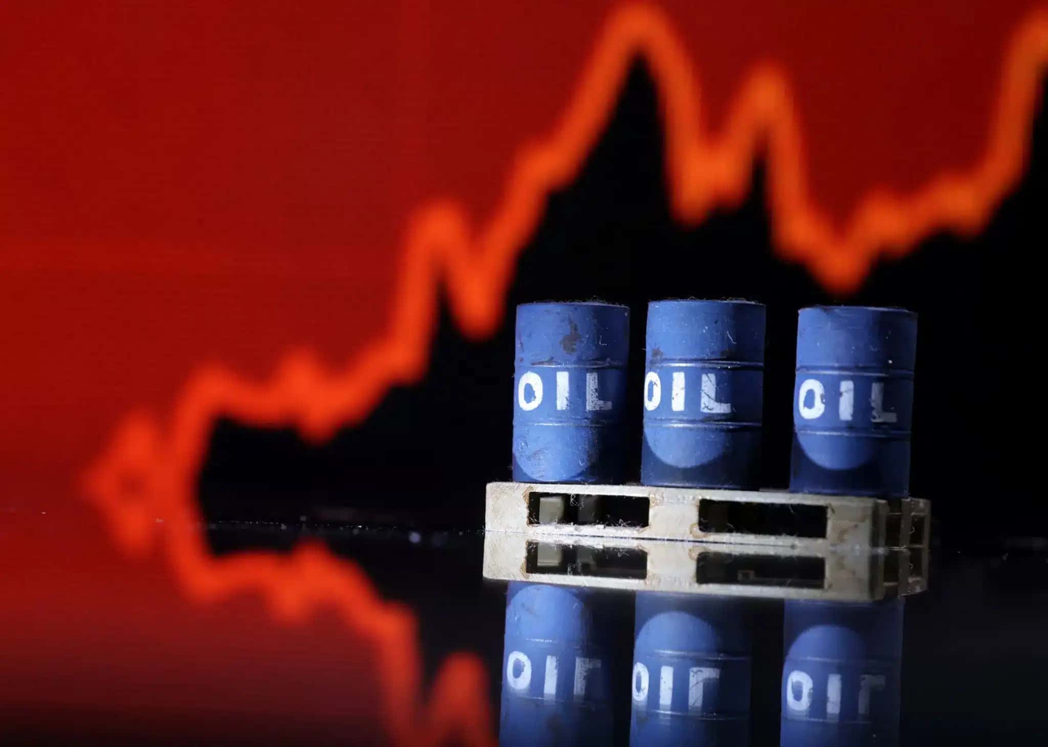 Modelos de barril de petróleo em 3D