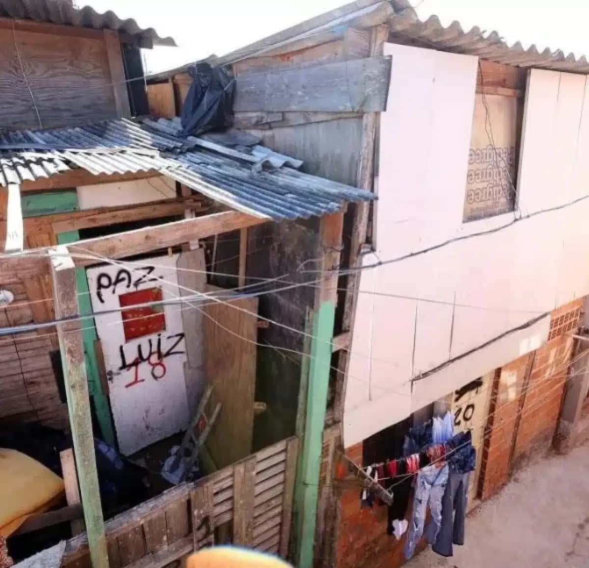 Imagem da comunidade Estrela de Davi: periferia sofre mais com ondas de calor do que outras regiões da cidade