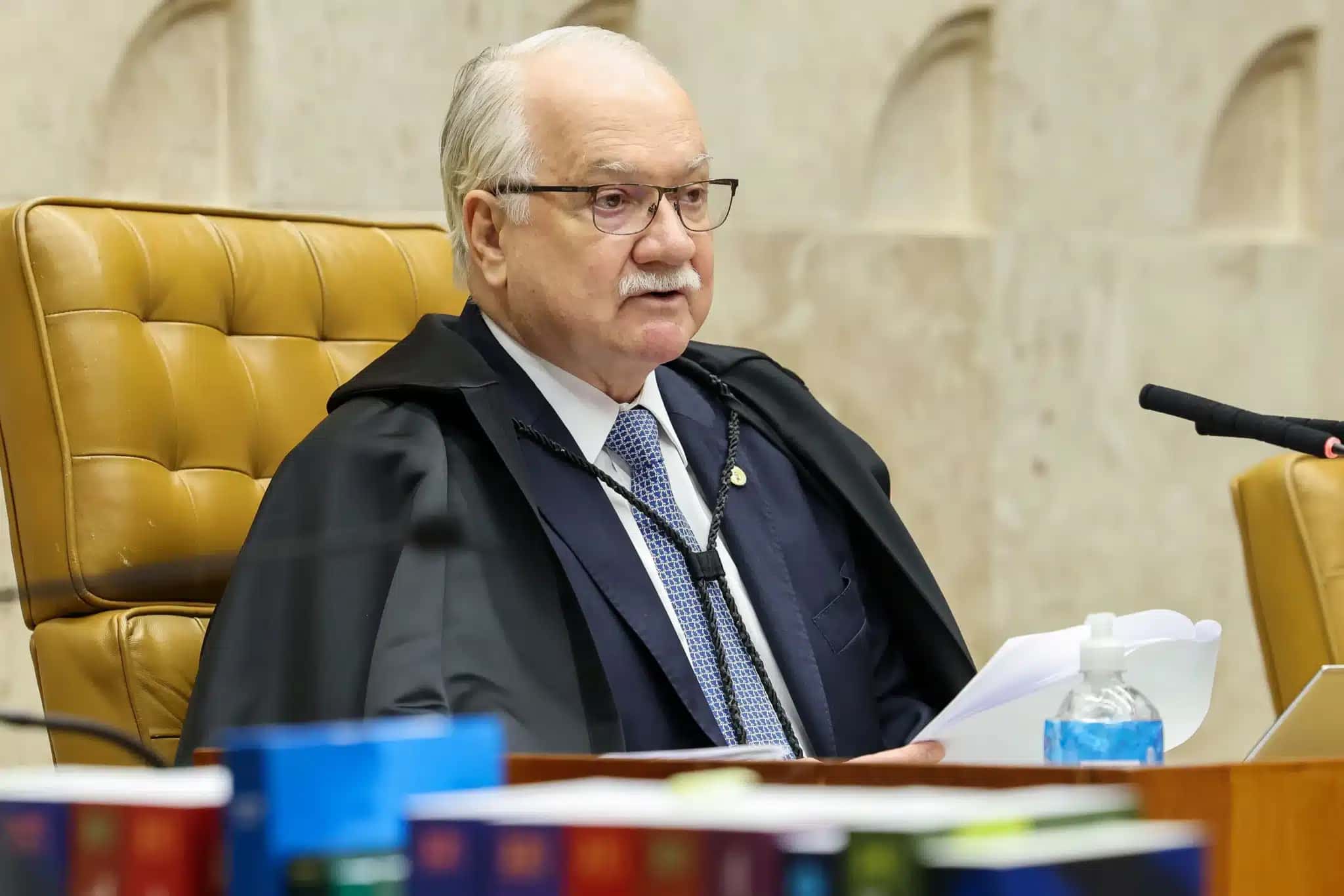 Edson Fachin em sessão do STF em 15 de setembro
