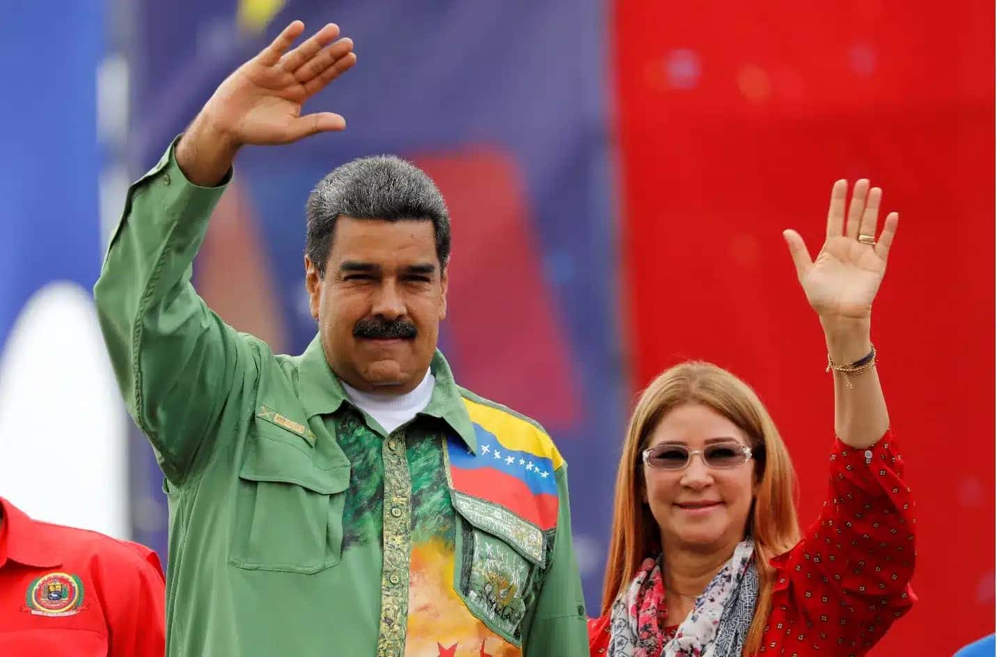 Ditador da Venezuela, Nicolás Maduro, e a primeira-dama, Cilia Flores