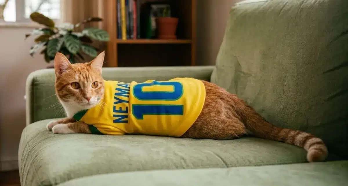 Dona batizada seu gato com nome de Neymar