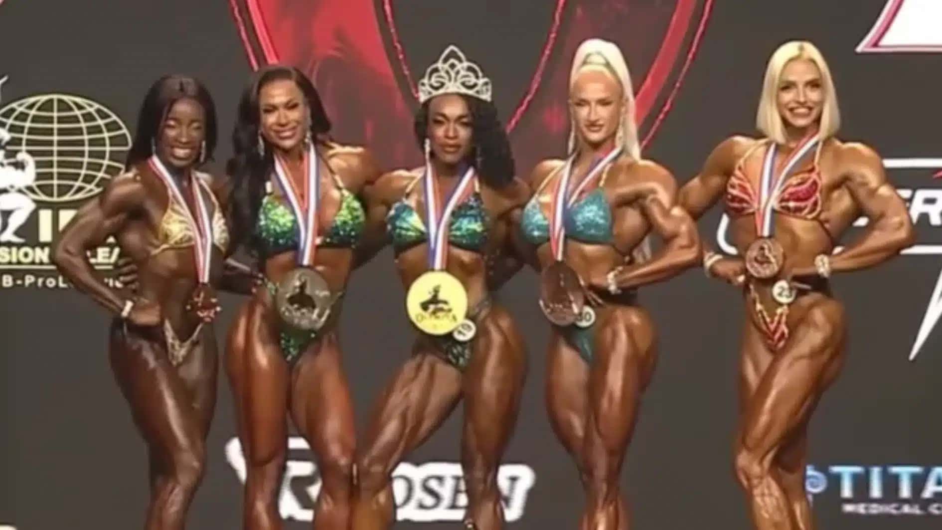 Imagem mostra top 5 da Figure no Mr. Olympia 2026