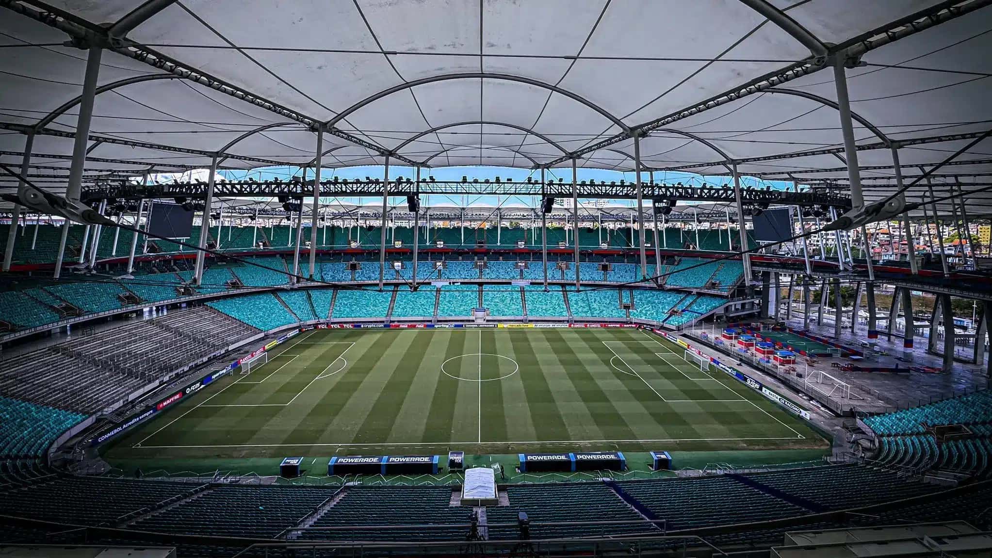 Arena Fonte Nova, casa do Bahia, recebe a partida desta terça