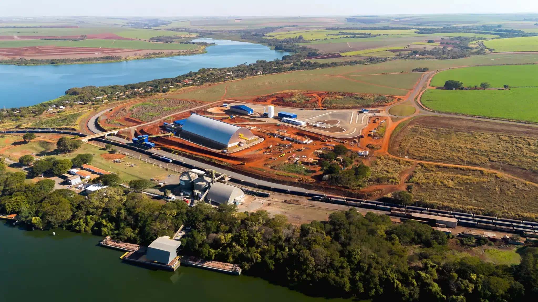 Terminal de açúcar da Louis Dreyfus Company, em Rondonópolis (MT)