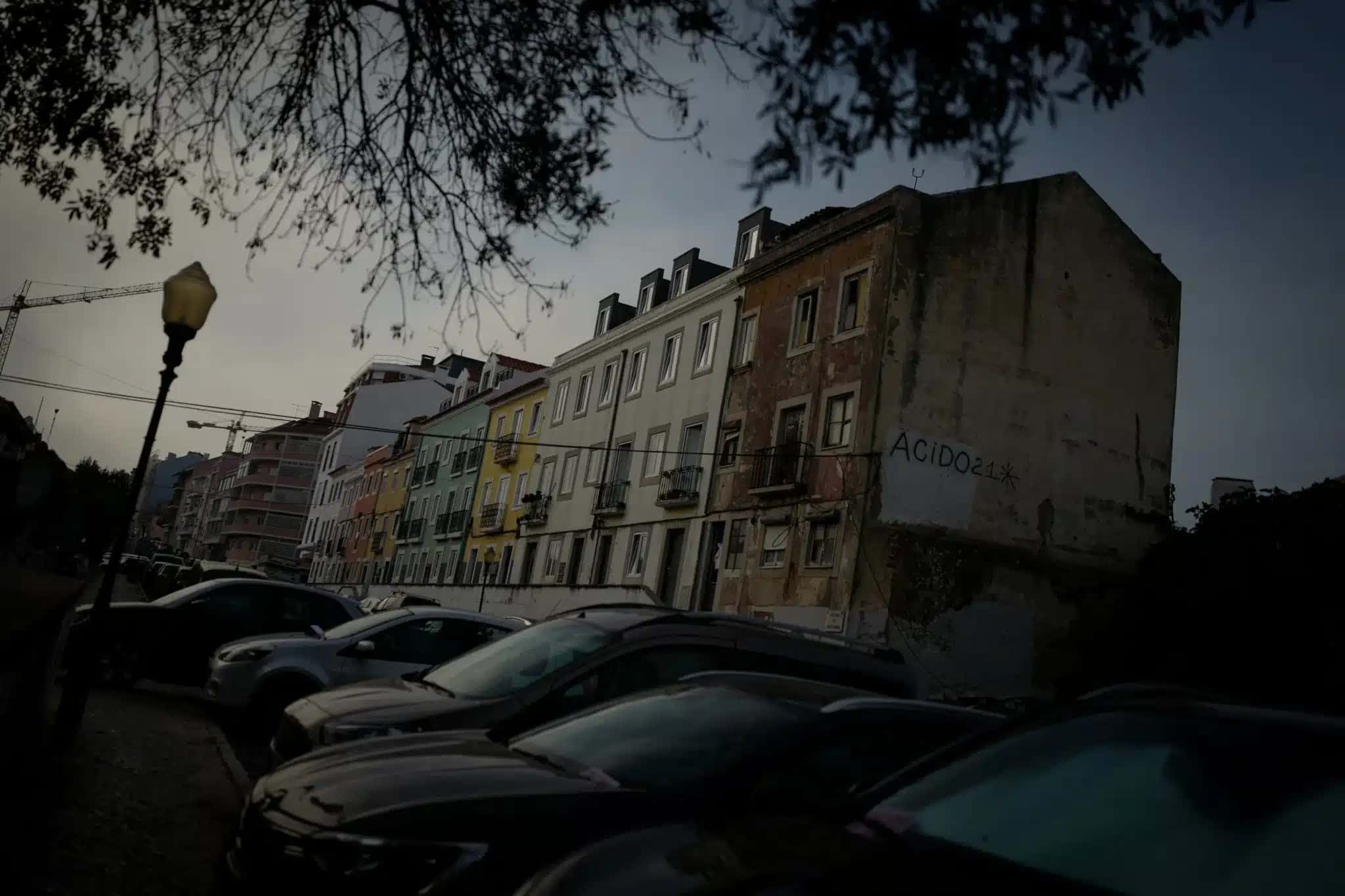 Vista de uma rua em Lisboa