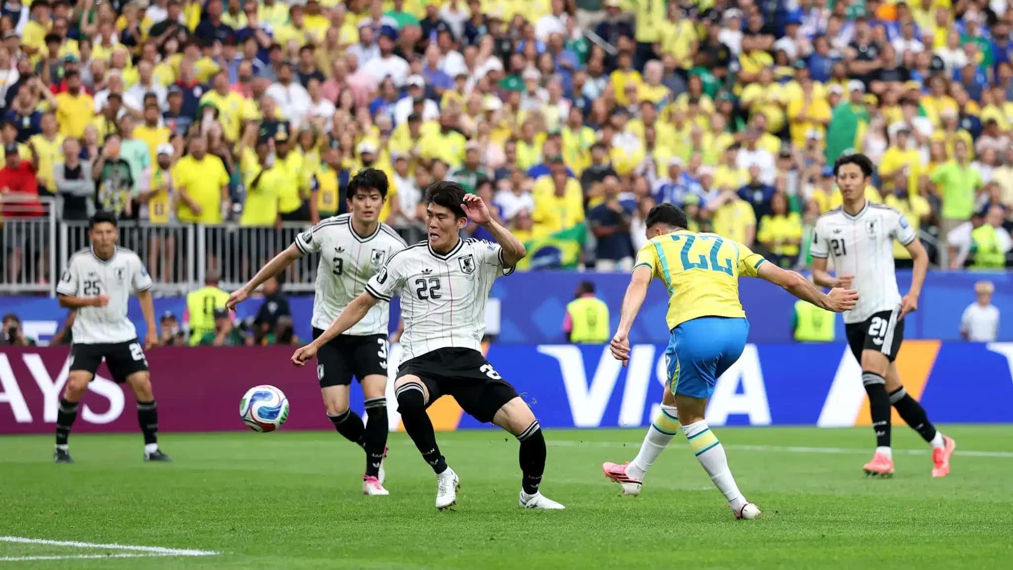 Lance do gol de Martinelli em Brasil x Japão pela Copa do Mundo