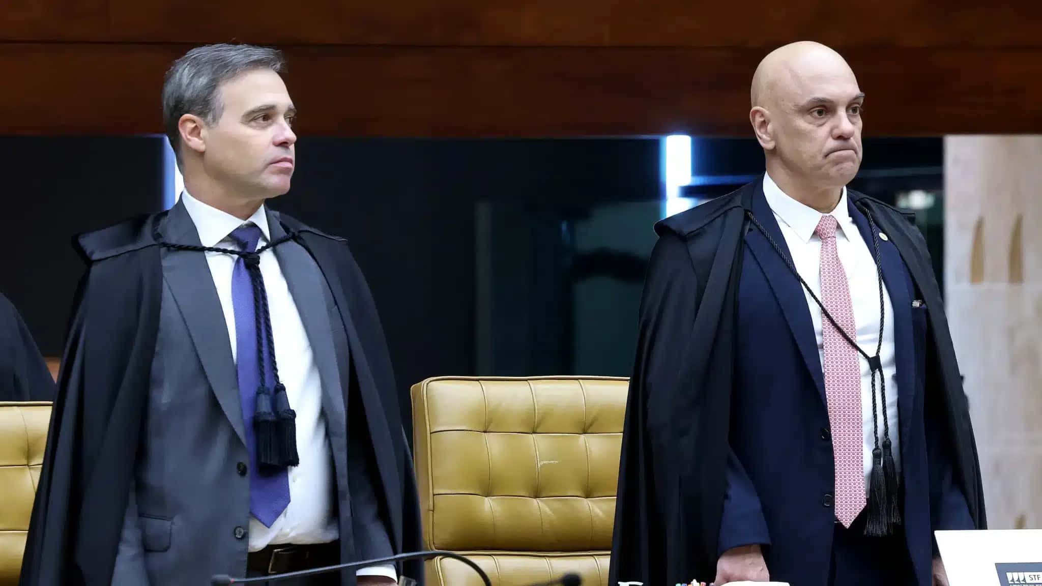 Os ministros André Mendonça e Alexandre de Moraes