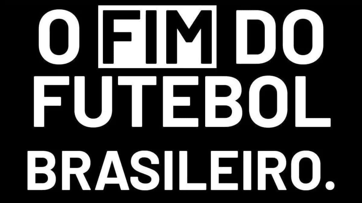 Arte publicada pelos clubes em manifesto contra a proibição das bets no Brasil