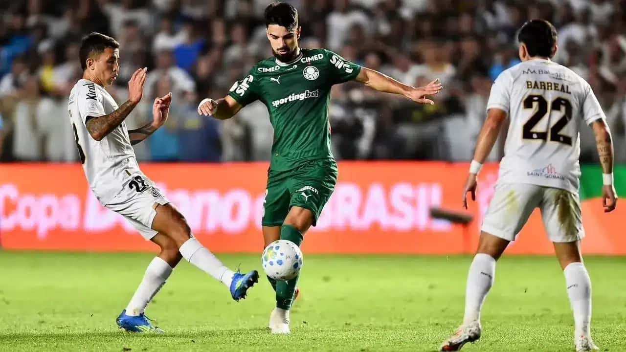 Palmeiras eliminou o Santos e avançou para a semifinal da Copa do Brasil