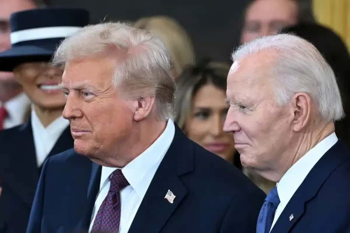 Joe Biden e Donald Trump em Washington